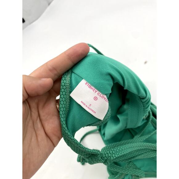 Stoney Clover S green Textured One Piece Swimsuit - Picture 7 of 8